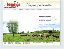 Tablet Screenshot of lennings.com